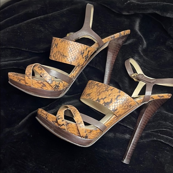 Micheal Kors Snake Print Heels - Picture 2 of 4